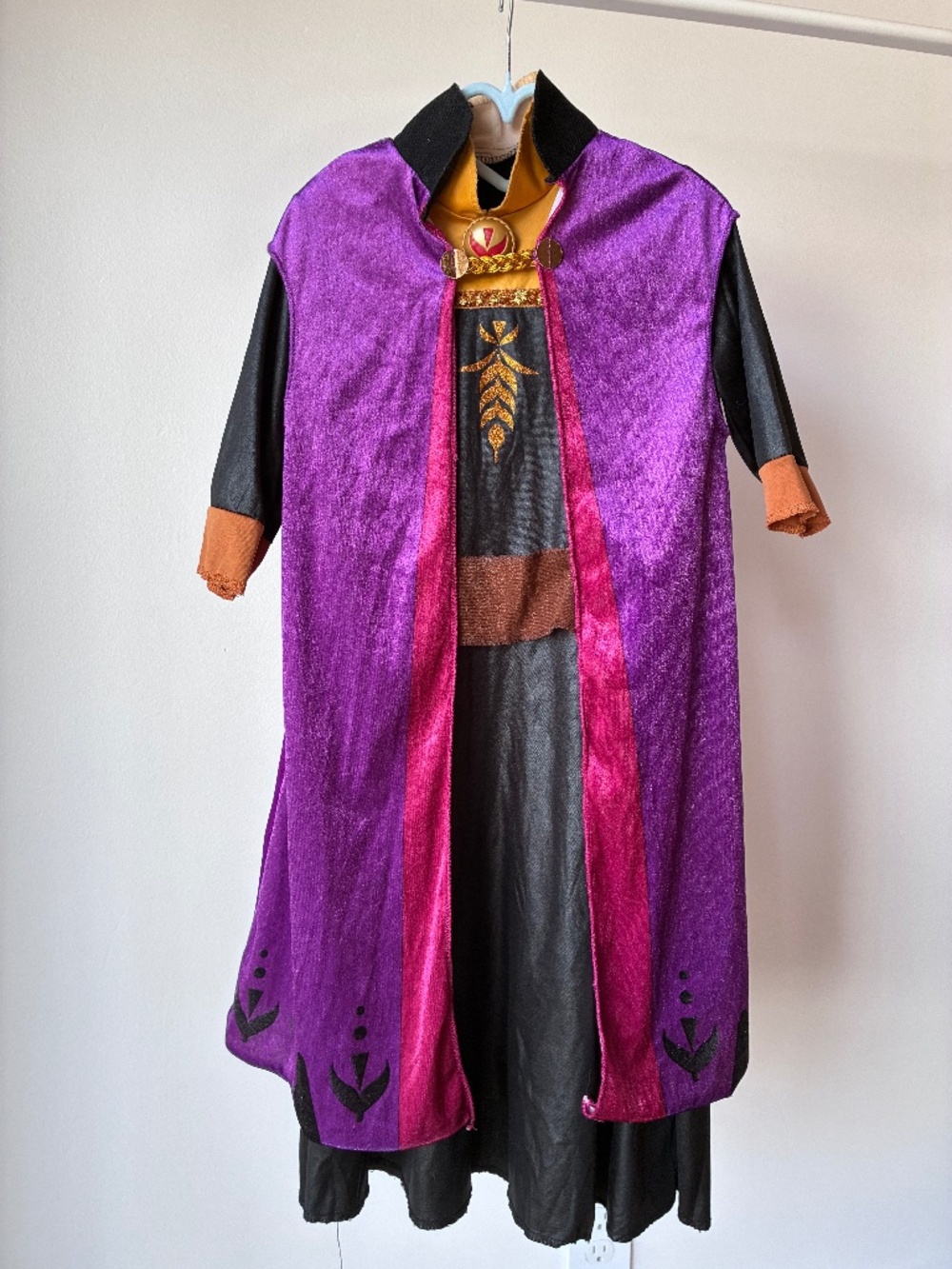 Disney Frozen 2 Anna Costume Dress & Cape Size 4–6